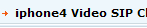 iphone4 Video SIP Client